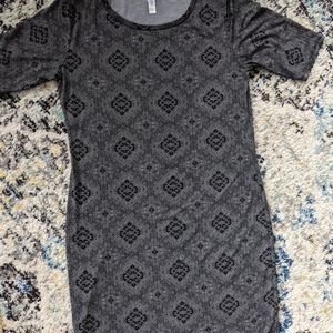 Black/White LuLaRoe Julia Dress